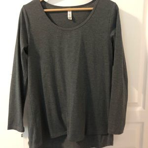 LuLaRoe long sleeve gray shirt